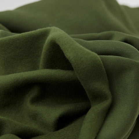 Organic Sweatshirt Fleece / Olive Green