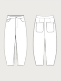 Barrel-Leg Trousers