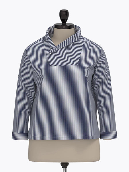 Wrap Collar Shirt