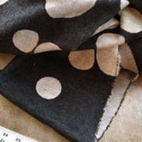 Organic Brushed Jacquard Knit / About A Dot / Black