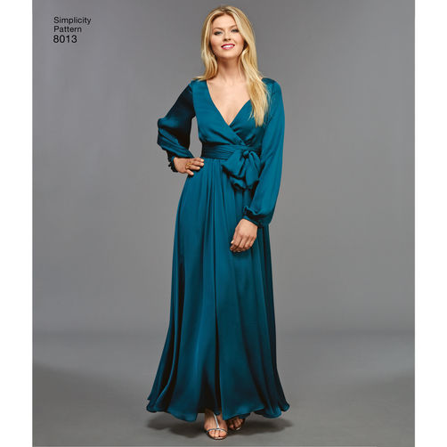 Vintage Simplicity Pattern 8013 / 1970s Vintage Wrap Dress Vintage Simplicity Pattern 8013 / 1970s Vintage Wrap Dress