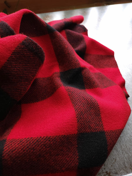 Wool Coating / Red Buffalo Plaid