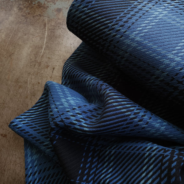 Yarn Dyed Twill Weave / Azure Plaid