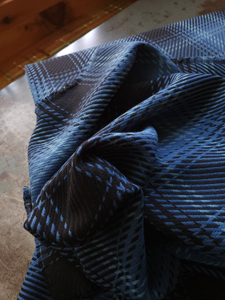 Yarn Dyed Twill Weave / Azure Plaid