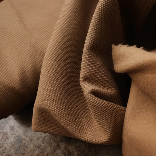 Organic Sweatshirt Fleece / Camel