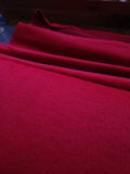 Wool Mohair Coating / Pillar Box Red