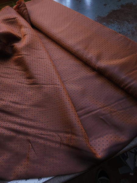 Viscose Acetate Lining / Copper Jacquard