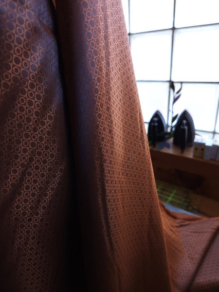 Viscose Acetate Lining / Copper Jacquard