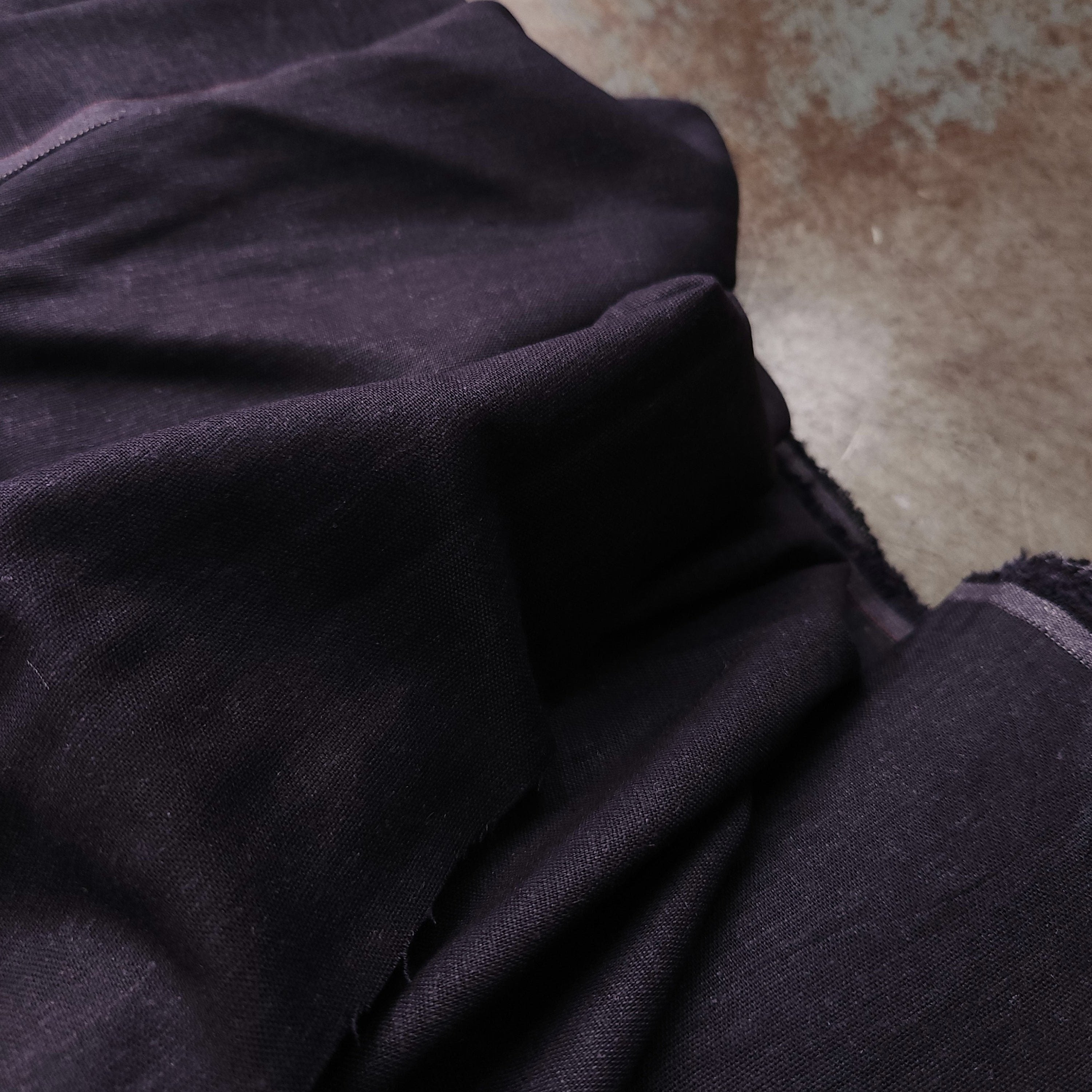 メンズ MASSAGERIE LINO LINEN 100 BLACK INDIGO