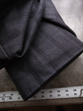 Cotton Flannel / Charcoal Windowpane Plaid