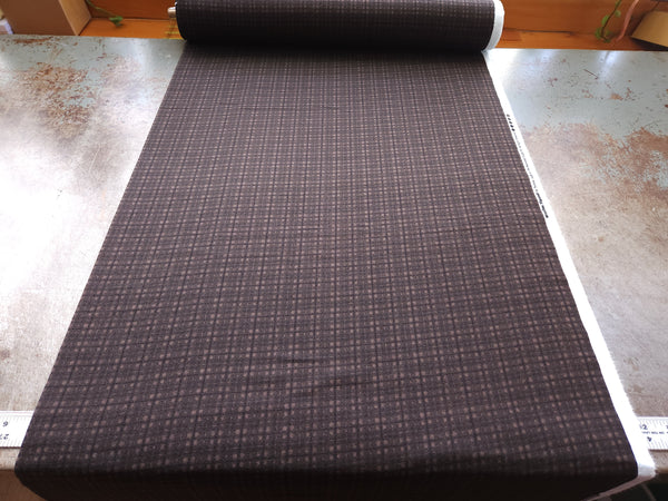 Cotton Flannel / Espresso Grid