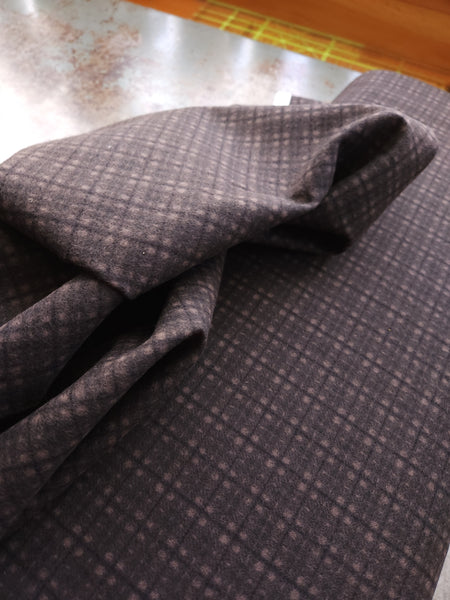 Cotton Flannel / Espresso Grid