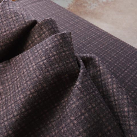 Cotton Flannel / Espresso Grid