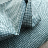 Cotton Flannel / Teal Houndstooth