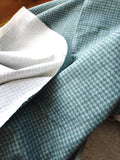 Cotton Flannel / Teal Houndstooth