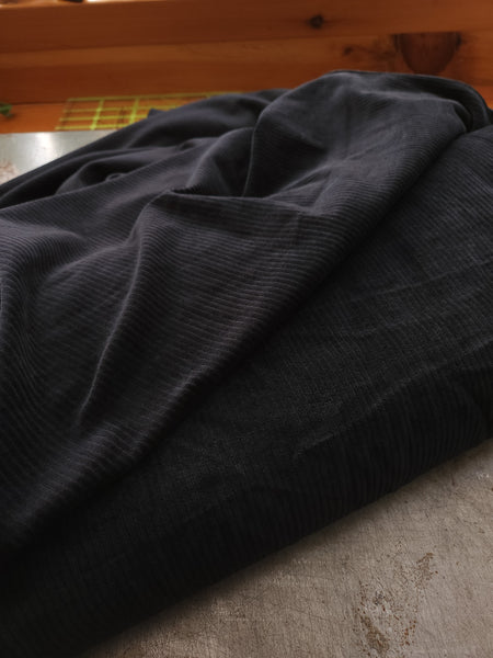 Organic Knit Corduroy / Black