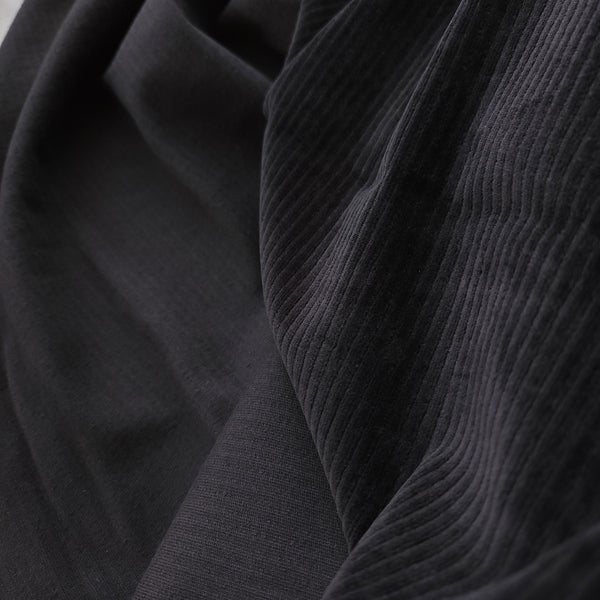 Organic Knit Corduroy / Black