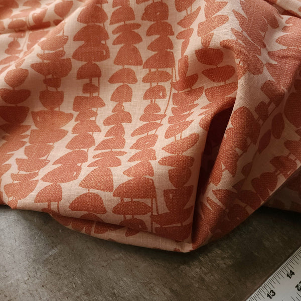 Stack Stone Fabric Linen Cotton / Stacked Stones / Garment Fabric | Oak Fabrics