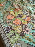 Indian Cotton / Screenprint / Sage Floral