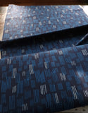 Cotton Flax Blend / Orchard Run / Lines Blue