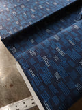 Cotton Flax Blend / Orchard Run / Lines Blue
