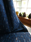 Cotton Flax Blend / Orchard Run / Lines Blue