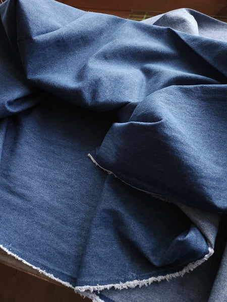 8oz Washed Denim / Mid Blue