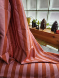 Organic Cotton Linen Stripe / Pink Blush