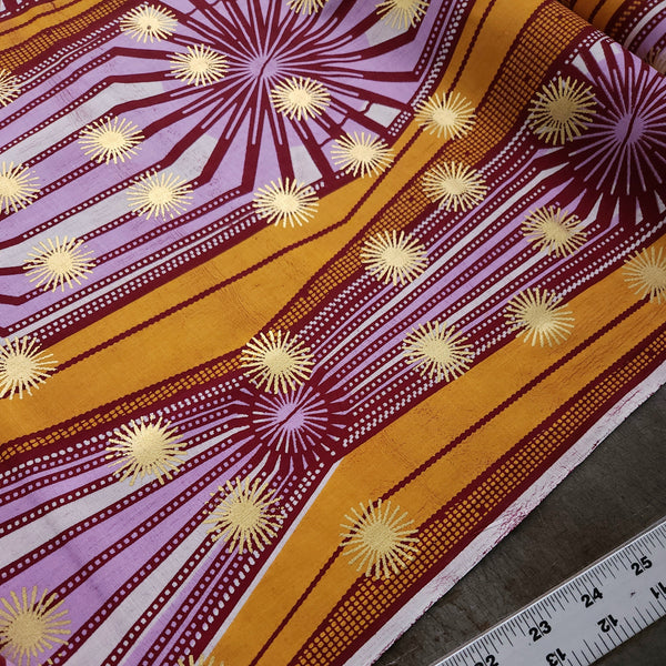 African Wax Print / Grappa Metallic