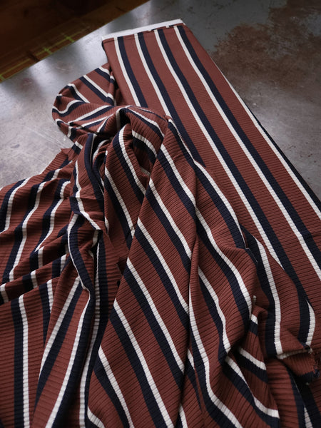 Tencel Rib Knit / Derby Stripe