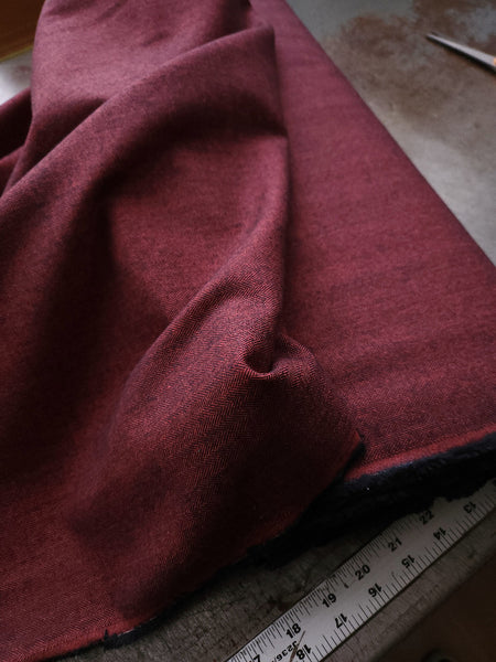 Yarn Dyed Flannel / Brick Herringbone