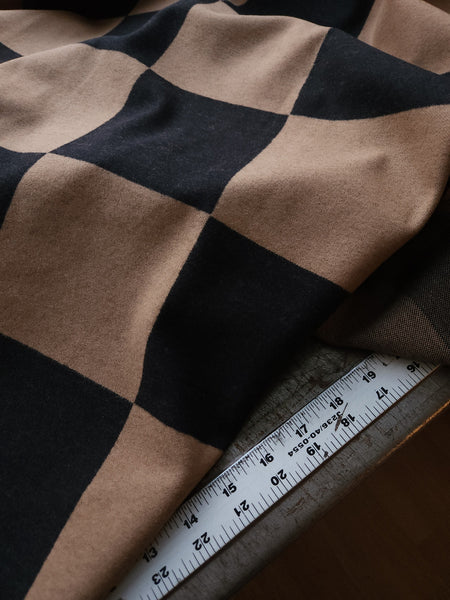 Organic Brushed Knit / Black Camel