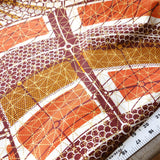 African Wax Print / Amber Metallic