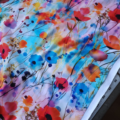 Jersey Knit / Wild Poppies