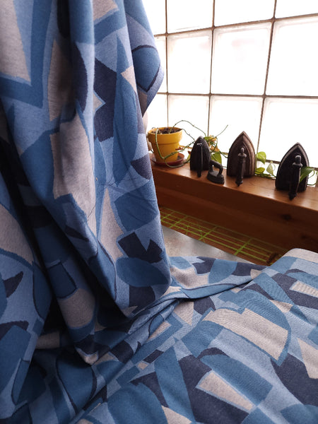 Organic Brushed Jacquard Knit / Shape Up / Thunder