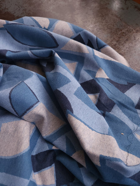 Organic Brushed Jacquard Knit / Shape Up / Thunder