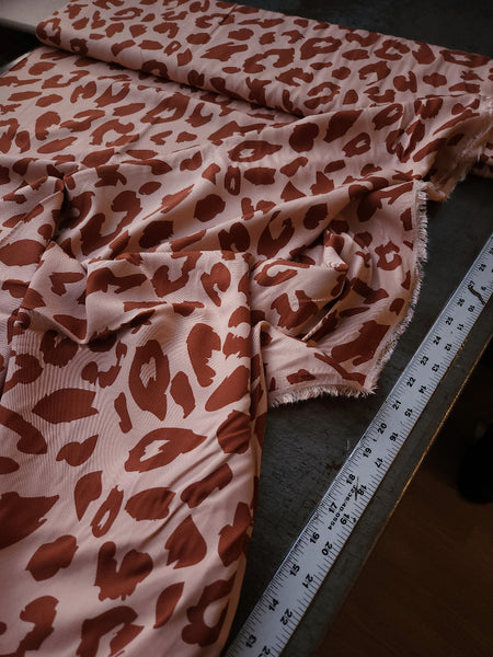 Viscose Twill / Cheetah / Toffee