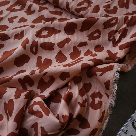 Viscose Twill / Cheetah / Toffee