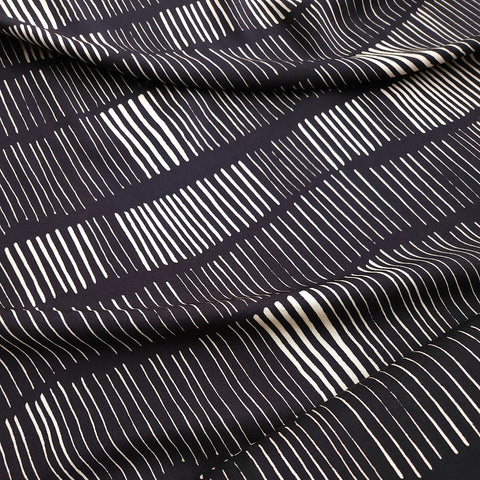 Viscose Twill / Sticks / Black