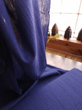 Crinkle Cotton Gauze / Cobalt