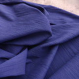 Crinkle Cotton Gauze / Cobalt
