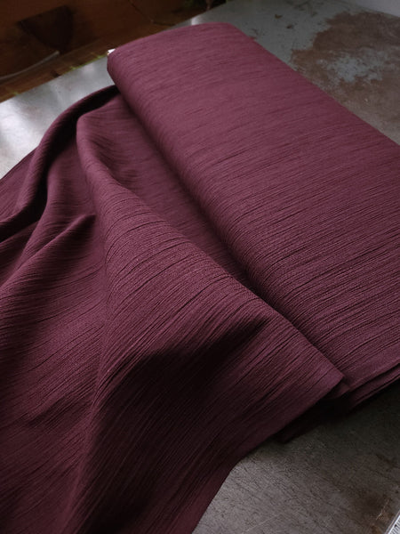 Crinkle Cotton Gauze / Oxblood
