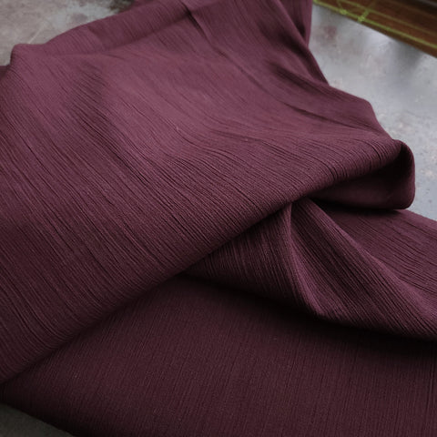 Crinkle Cotton Gauze / Oxblood