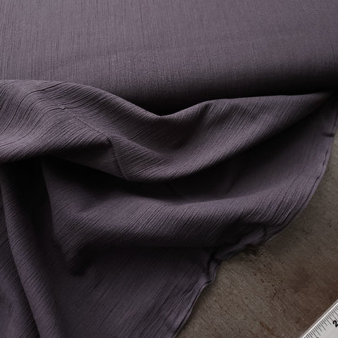 Crinkle Cotton Gauze / Elephant Grey