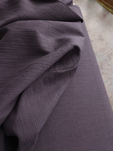 Crinkle Cotton Gauze / Elephant Grey
