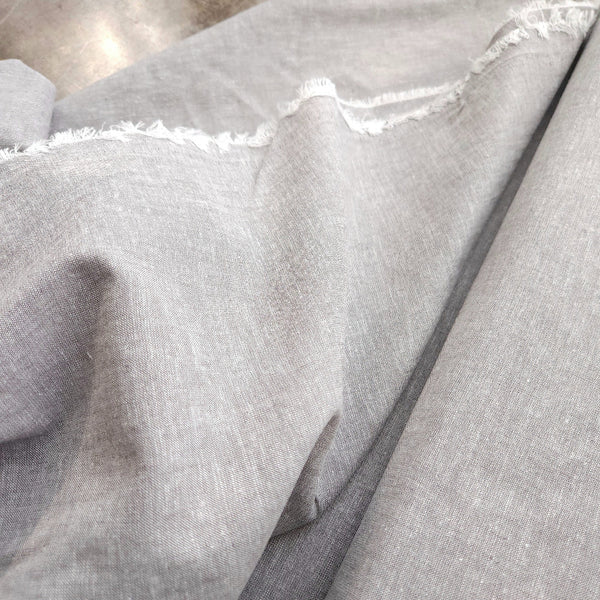 Yarn Dyed Cotton Linen / Cloud