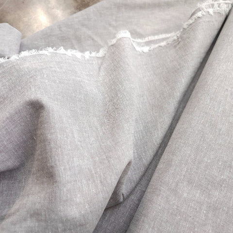 Yarn Dyed Cotton Linen / Cloud