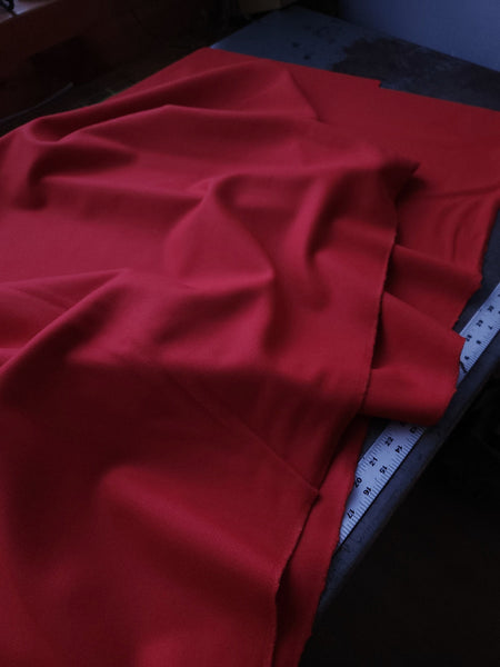 One Cut Only / 2 1/8 Yards / Melton Wool Coating / Flame