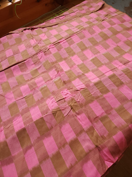 Woven Ikat / Pink Brush