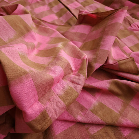 Woven Ikat / Pink Brush